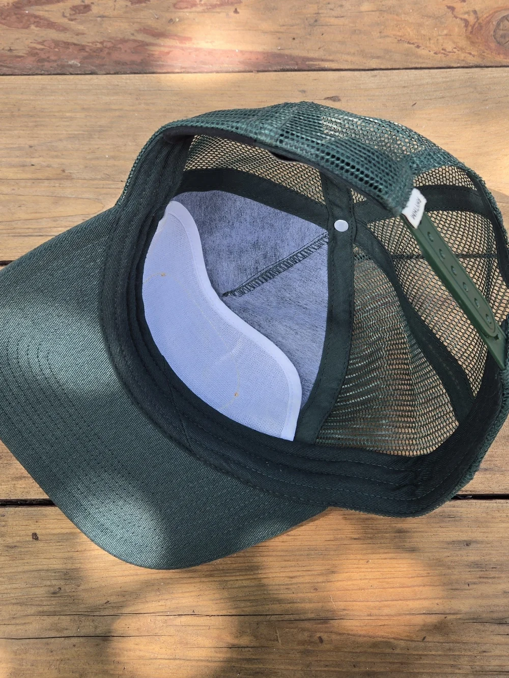 Rhythm. Men's Dark Green Trucker Cap with Yellow Logo